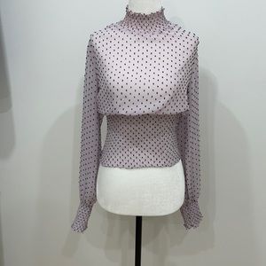 Brand new Swiss dot blouse